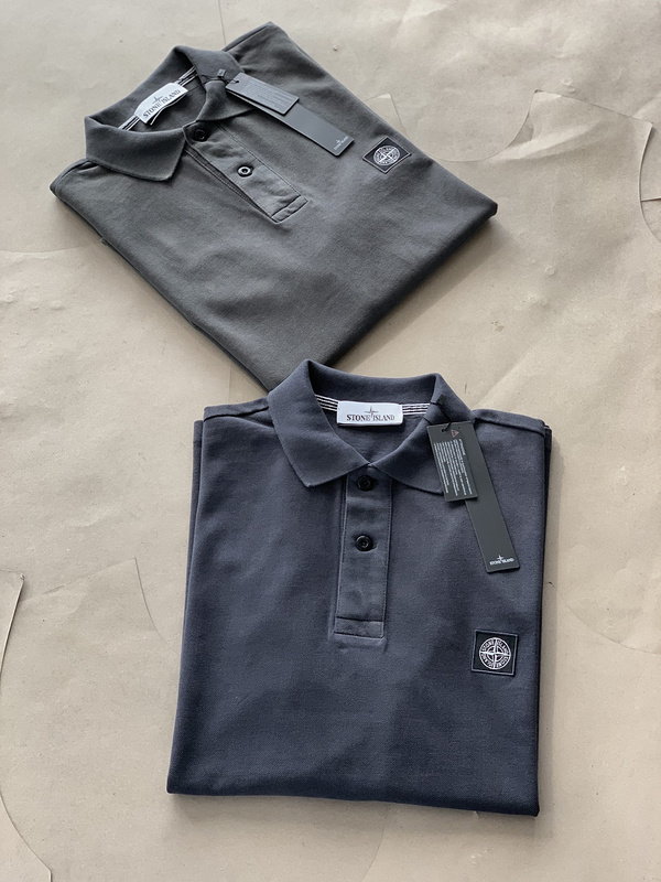 Поло Stone Island Small logo "Blue" фото № 7