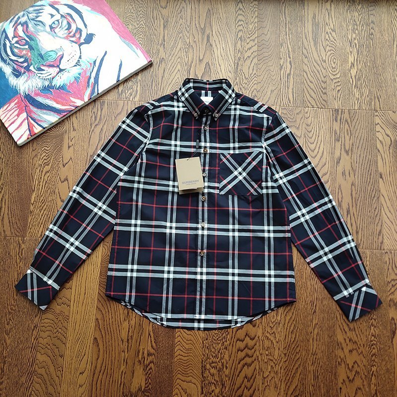 Рубашка Burberry Usual "Blue" фото № 2