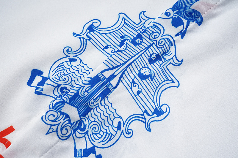Рубашка Casablanca With Coat Of Arms "White/Blue" фото № 5