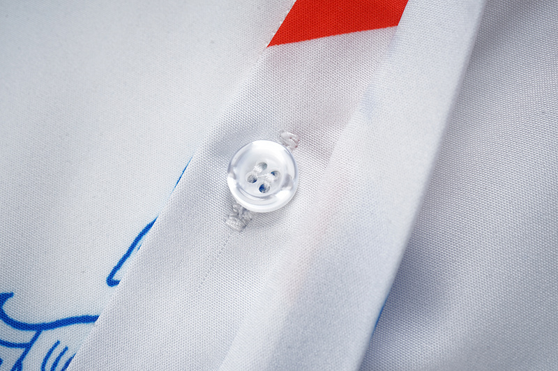 Рубашка Casablanca With Coat Of Arms "White/Blue" фото № 6