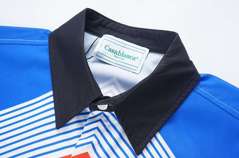 Рубашка Casablanca With Coat Of Arms "White/Blue" фото № 7