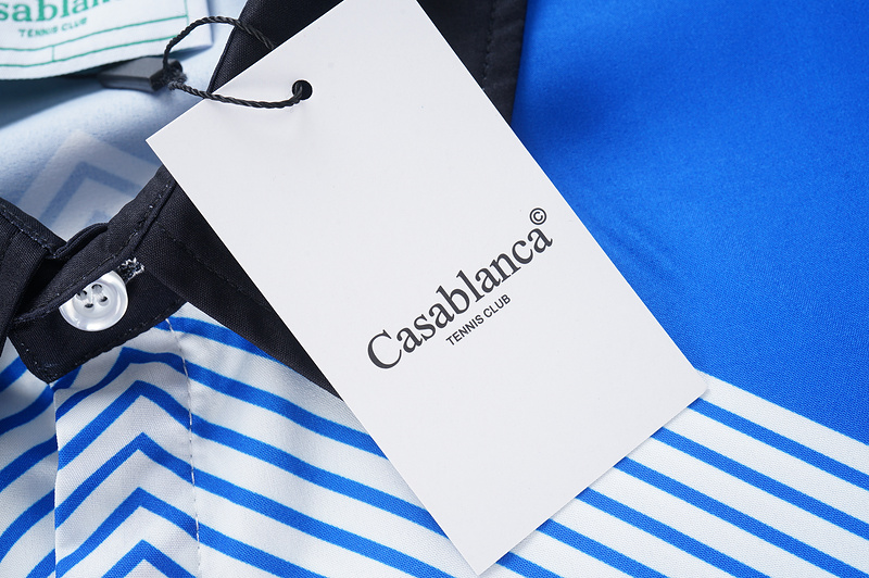 Рубашка Casablanca With Coat Of Arms "White/Blue" фото № 8