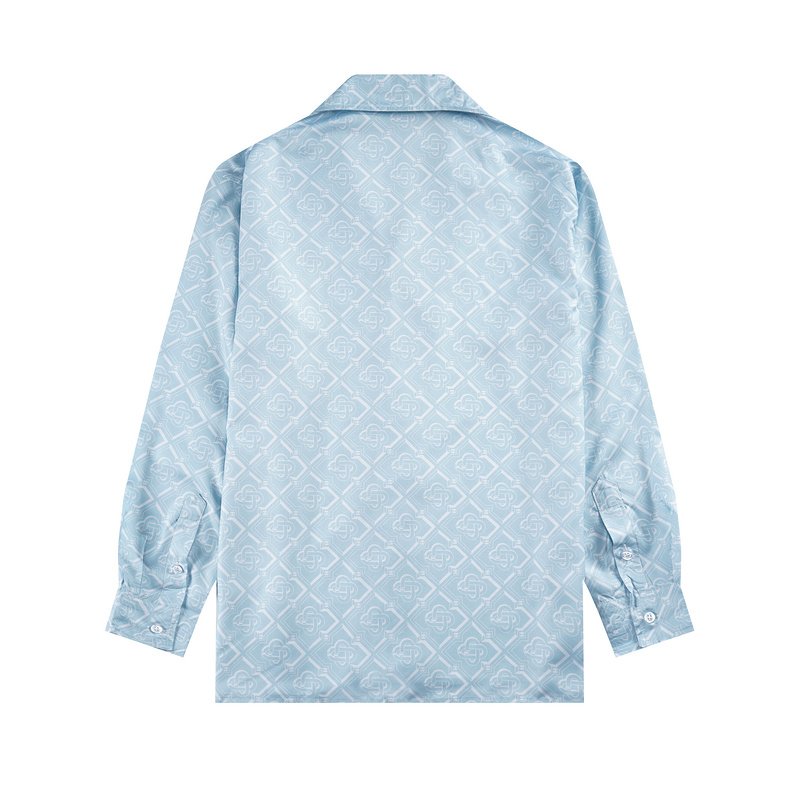 Рубашка Casablanca White Diamond Pattern "Light Blue" фото № 2