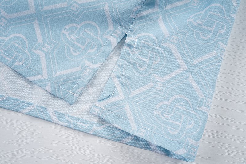 Рубашка Casablanca White Diamond Pattern "Light Blue" фото № 4