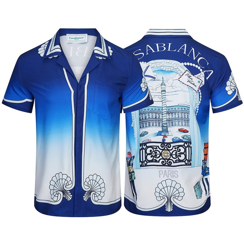 Рубашка Casablanca Paris View "Blue" фото № 9