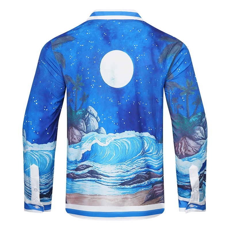 Рубашка Casablanca Beautiful Night Moon "Blue" фото № 2