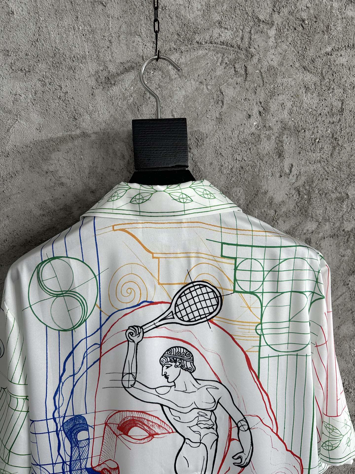 Рубашка Casablanca Blue Face Big Vase "White" фото № 8