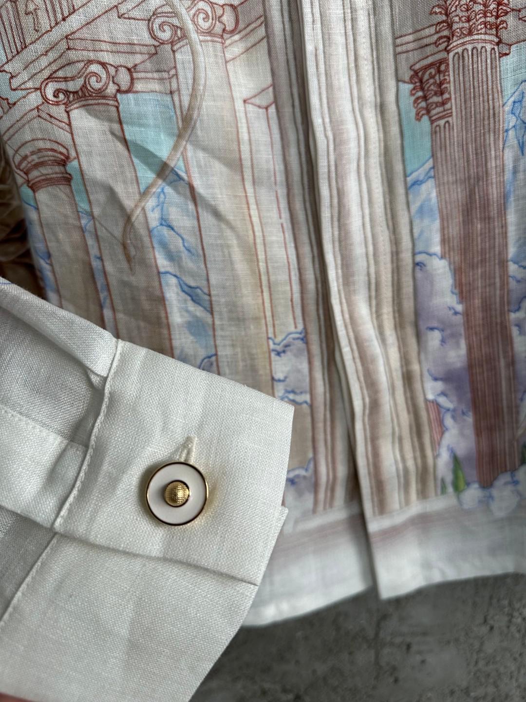 Рубашка Casablanca Sun Heaven White Columns "White" фото № 8