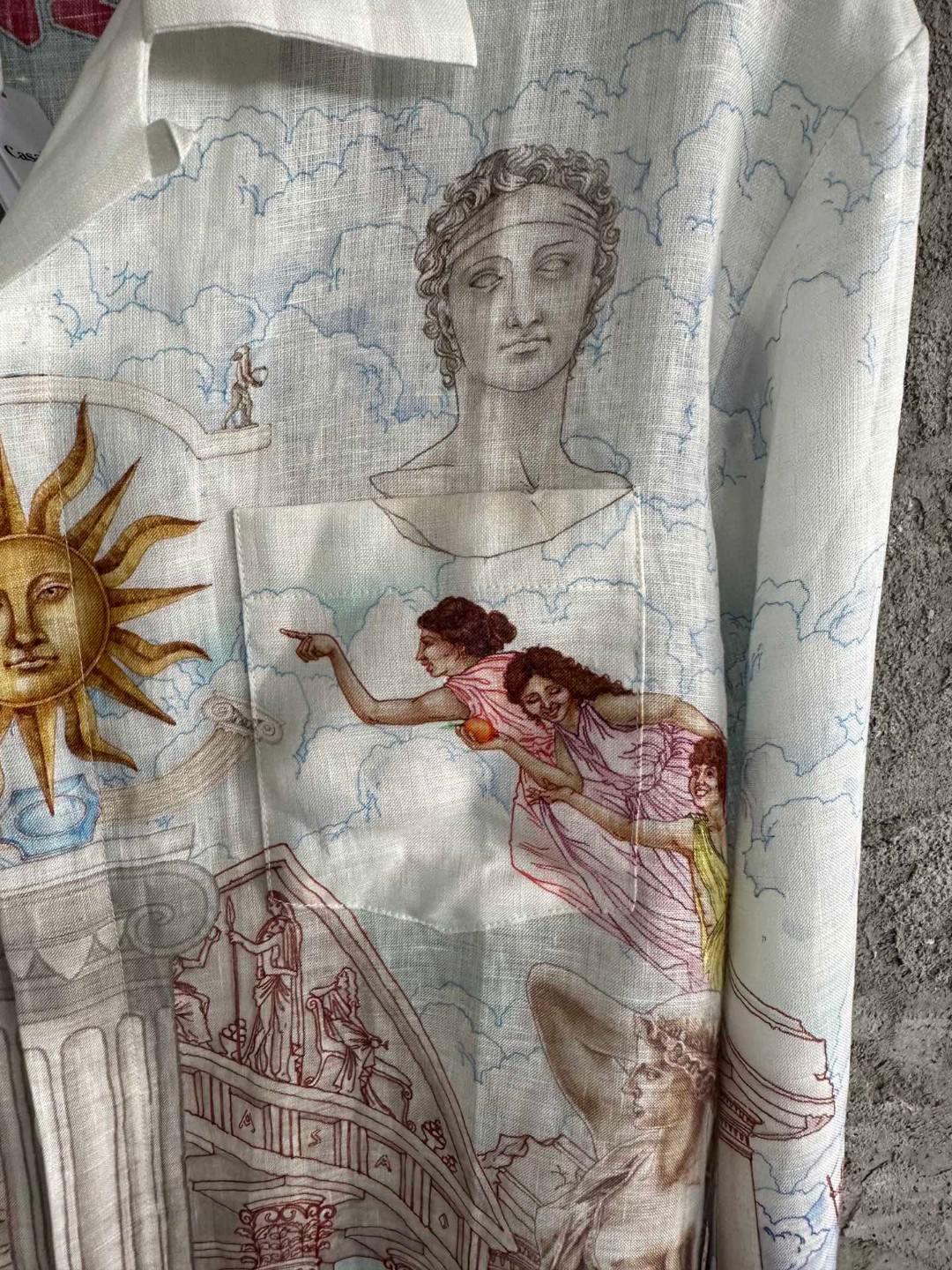 Рубашка Casablanca Sun Heaven White Columns "White" фото № 6