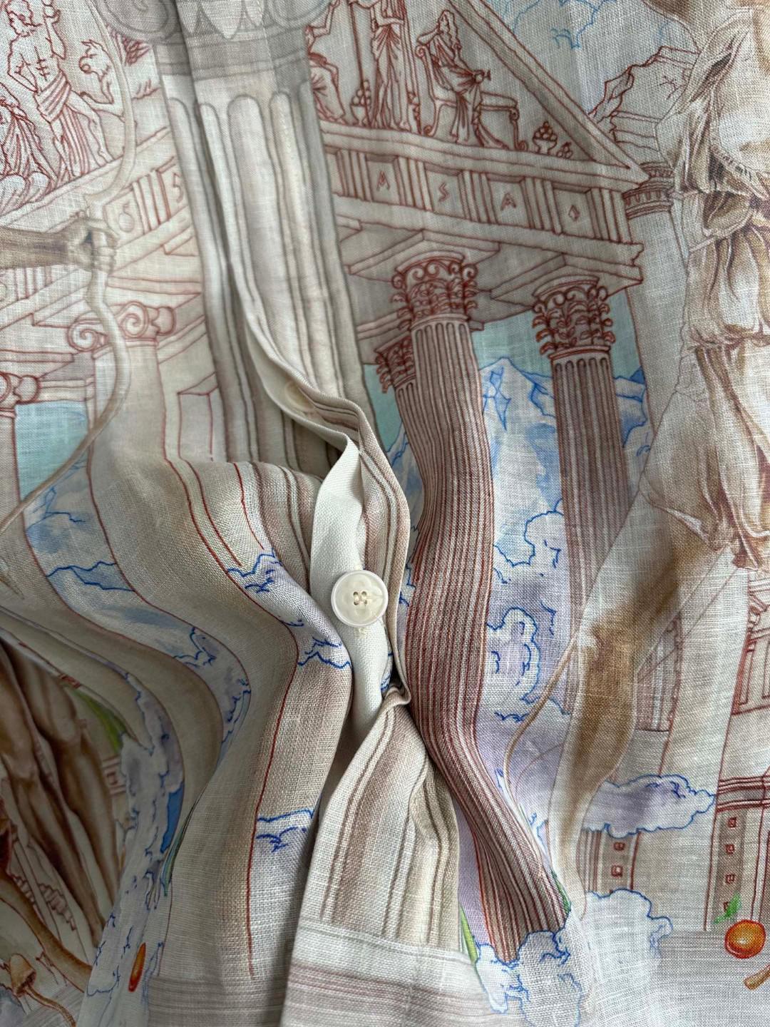 Рубашка Casablanca Sun Heaven White Columns "White" фото № 5