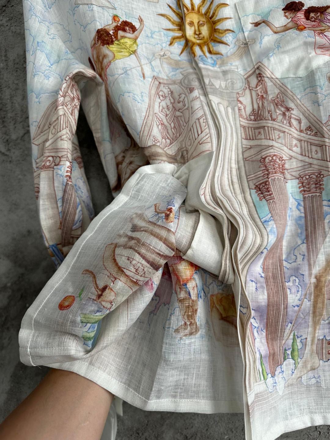 Рубашка Casablanca Sun Heaven White Columns "White" фото № 4