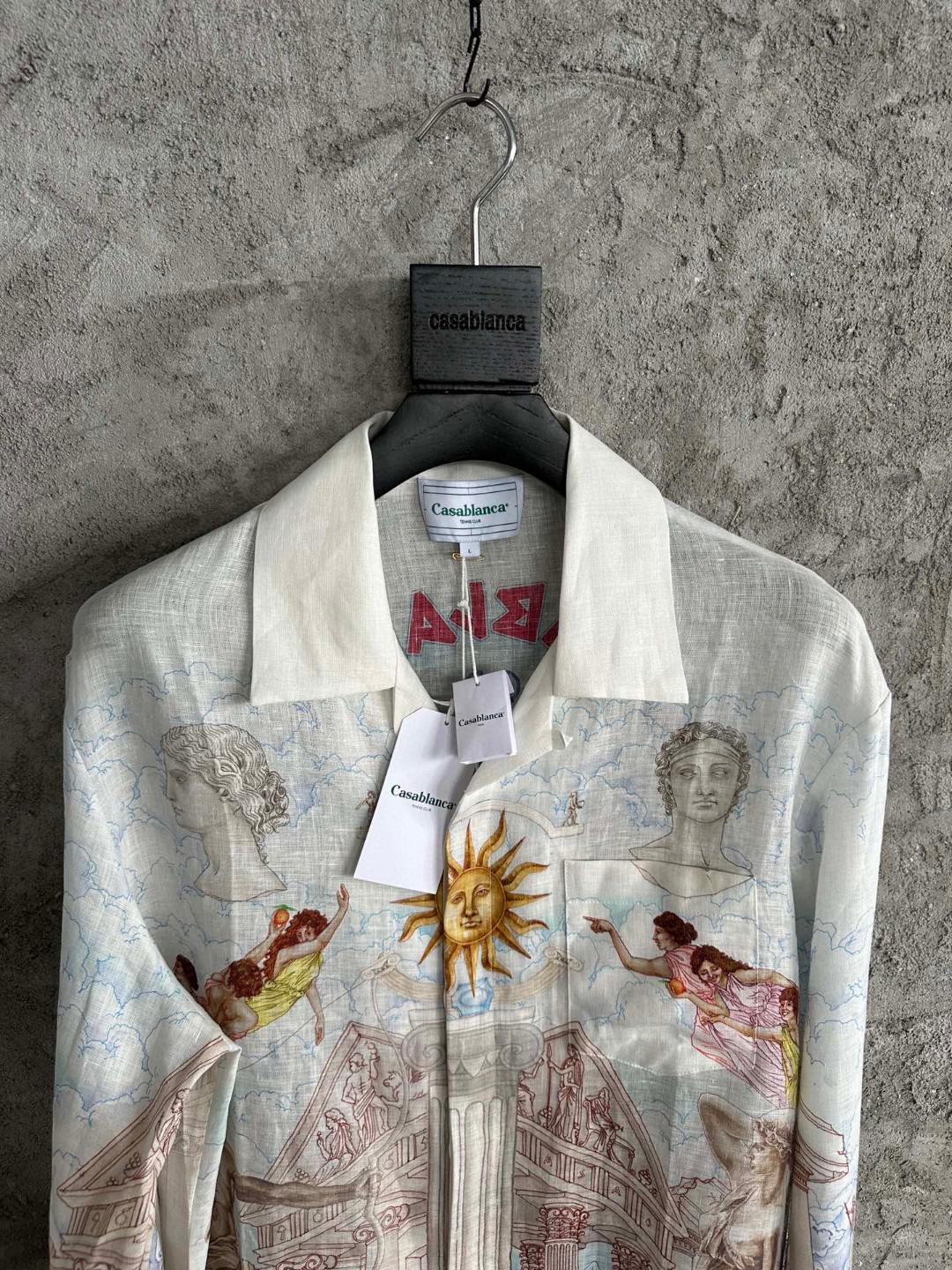 Рубашка Casablanca Sun Heaven White Columns "White" фото № 3