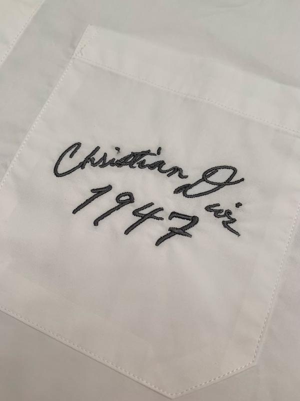Рубашка Christian Dior Logo On Pocket 1947 "White" фото № 3