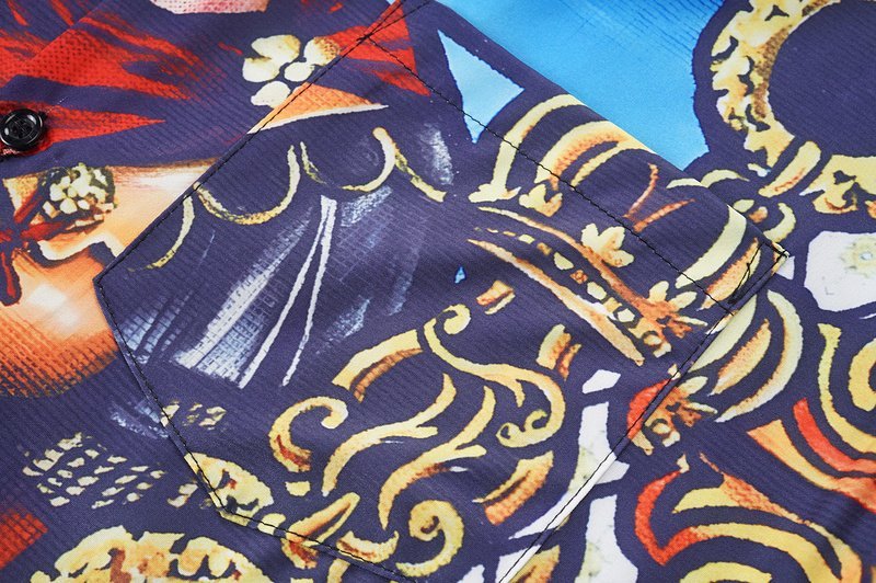 Рубашка Dolce Gabbana Man Front Print And Horse Back Print "Multicolor" фото № 4