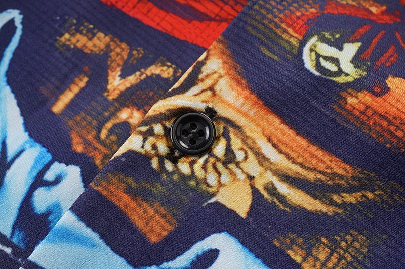 Рубашка Dolce Gabbana Man Front Print And Horse Back Print "Multicolor" фото № 3