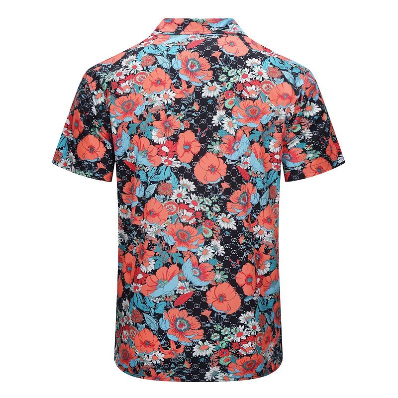 Рубашка Gucci Red Flowers "Red" фото № 2