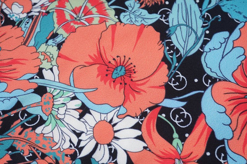 Рубашка Gucci Red Flowers "Red" фото № 3