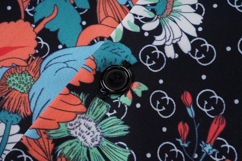 Рубашка Gucci Red Flowers "Red" фото № 5