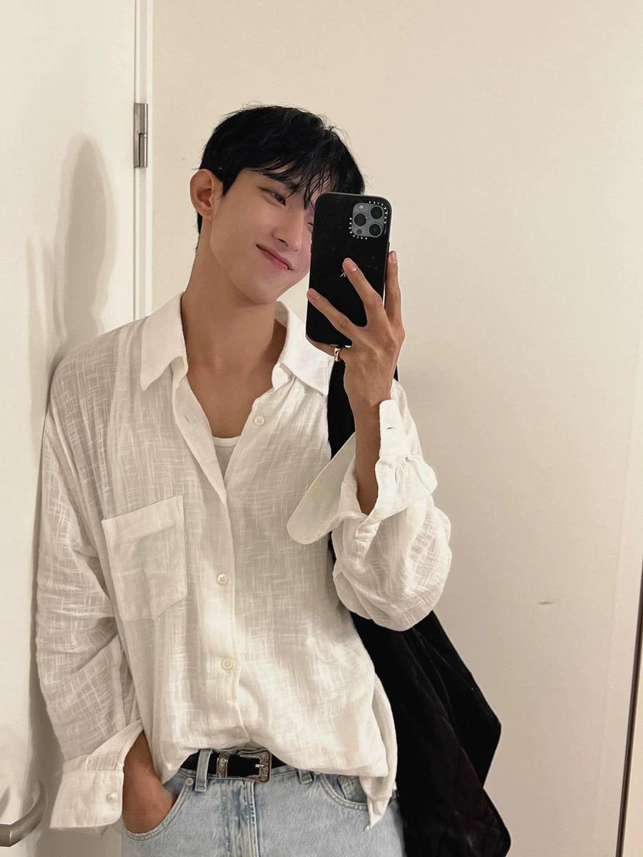 Рубашка Our Legacy White Frontside Pocket "White" фото № 5