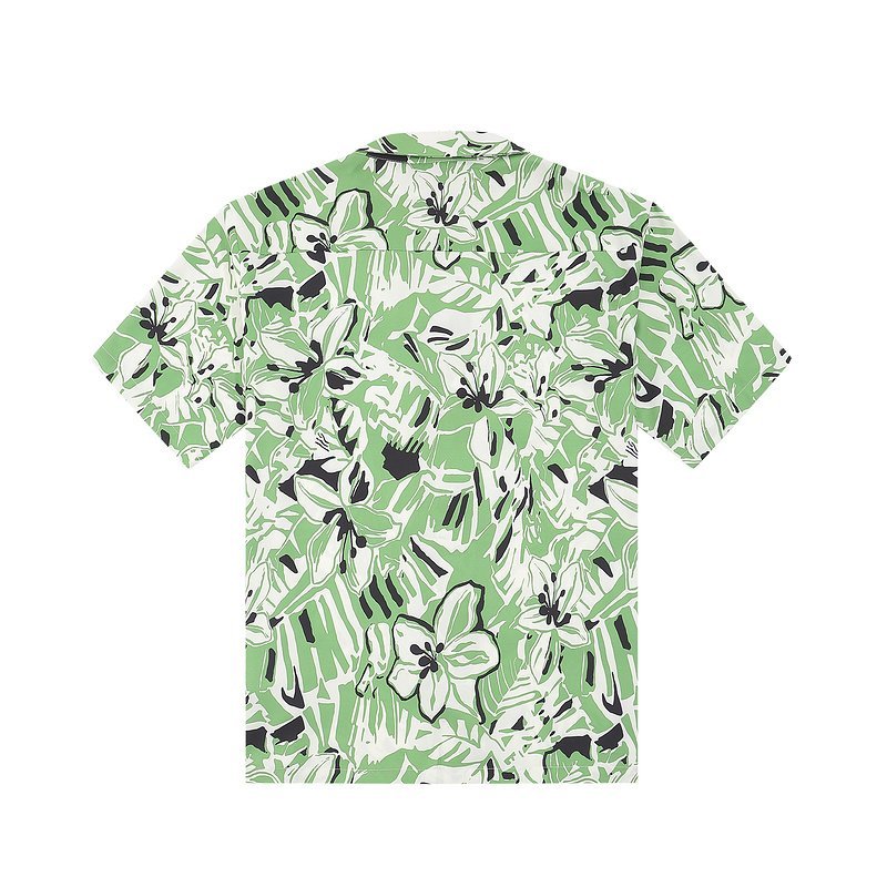 Рубашка Palm Angels With Lily Design "Green" фото № 4