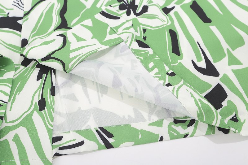 Рубашка Palm Angels With Lily Design "Green" фото № 6