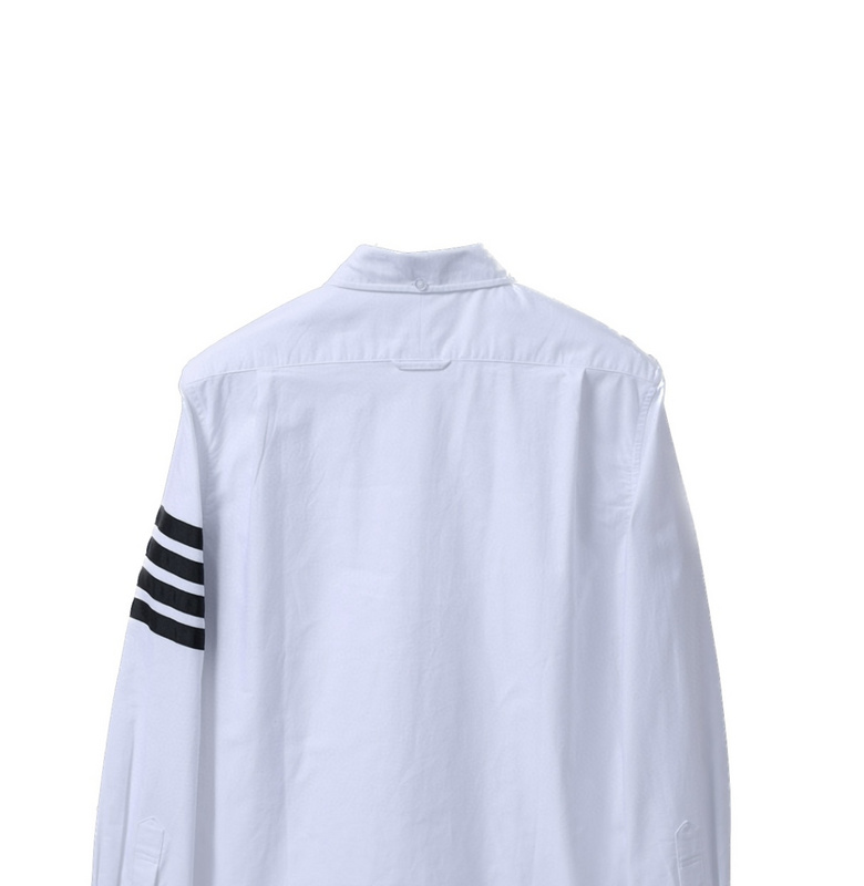Рубашка Thom Browne With Stripes On The Sleeve "White" фото № 8