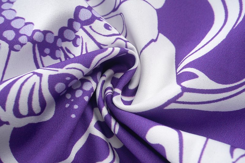 Рубашка Valentino Short Sleeves White Flower Buds "Purple" фото № 3