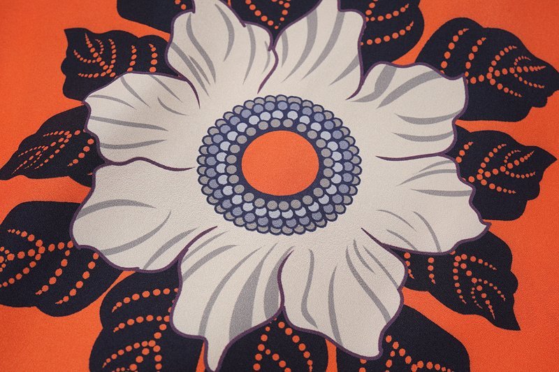 Рубашка Valentino Flowers And Stripes "Orange" фото № 8