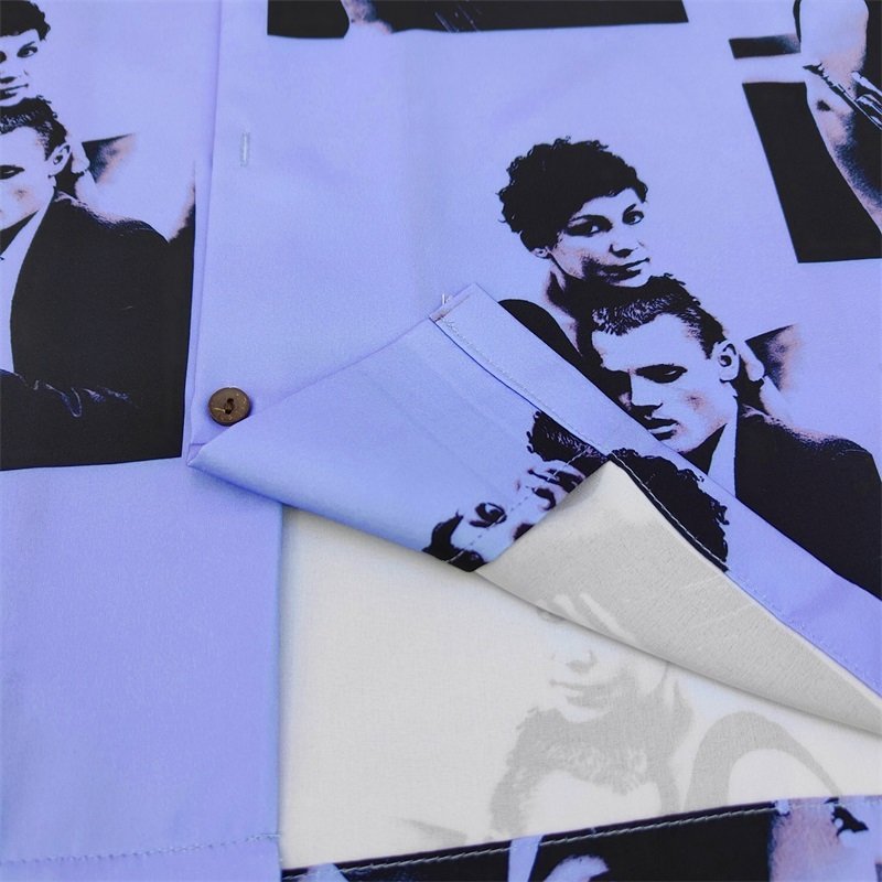 Рубашка Wacko Maria Print Men And Women "Blue/Violet" фото № 9