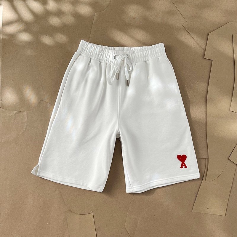 Шорты Amiri With The Red Heart Logo "White" фото № 2
