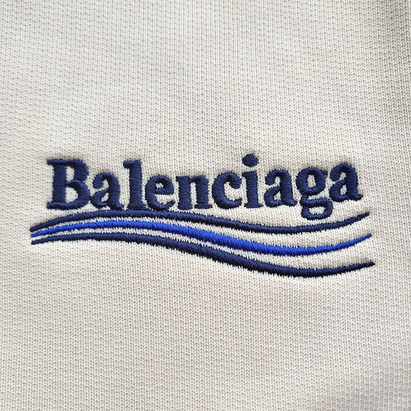 Шорты Balenciaga Brand Label "White" фото № 5