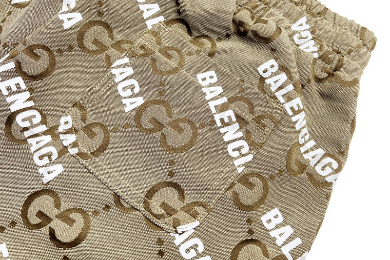 Шорты Balenciaga x GUCCI Monogram Pattern "Beige" фото № 5