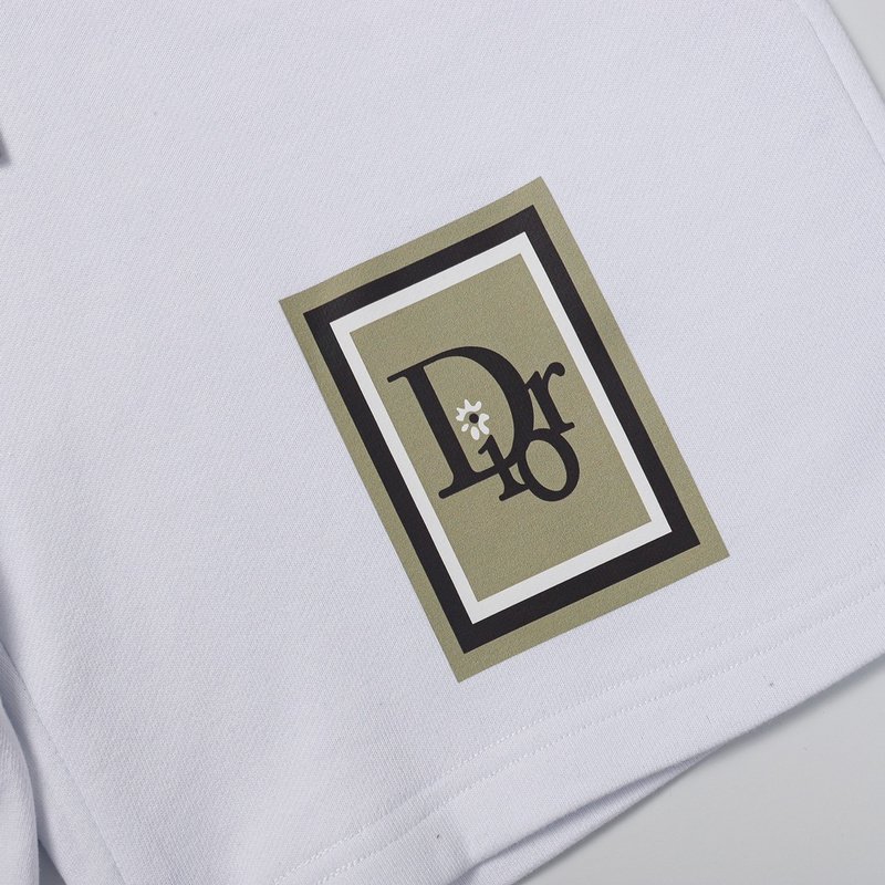 Шорты Christian Dior With Rectangular Patch "White" фото № 5