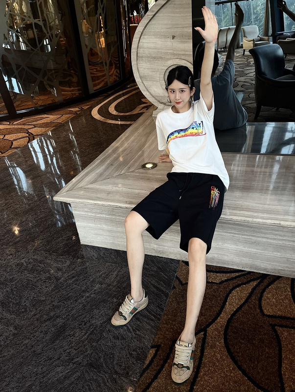 Шорты Givenchy Logos Print "Black" фото № 3