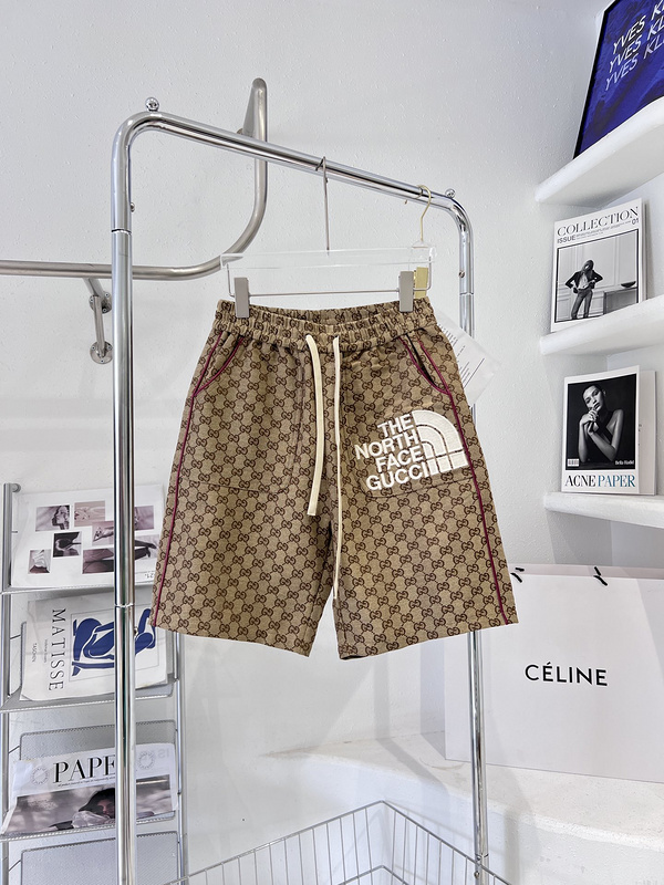 Шорты Gucci x The North Face Logo "Brown" фото № 7