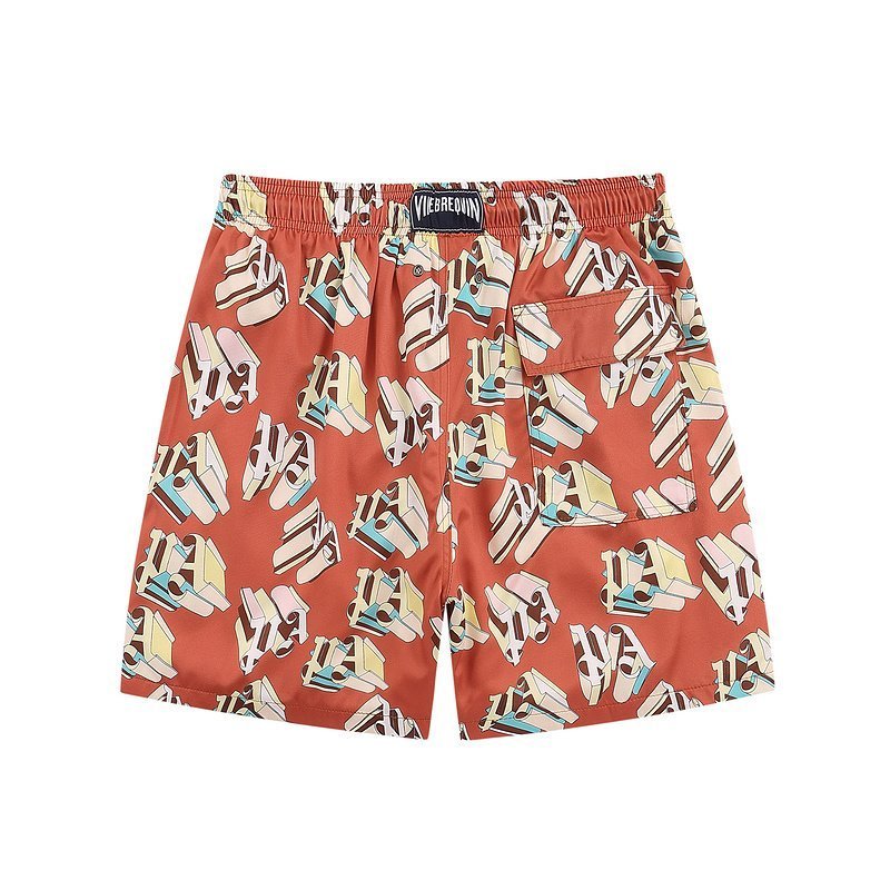 Шорты Palm Angels Monogamous Print "Peach" фото № 3