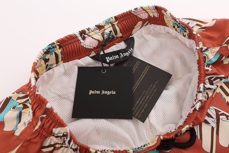 Шорты Palm Angels Monogamous Print "Peach" фото № 7