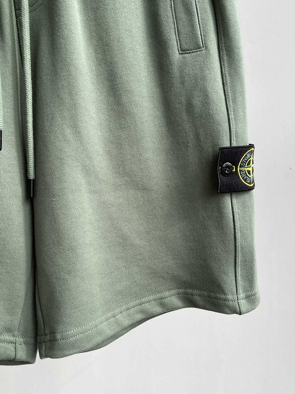 Шорты Stone Island Embroidered Chevron "Green" фото № 4