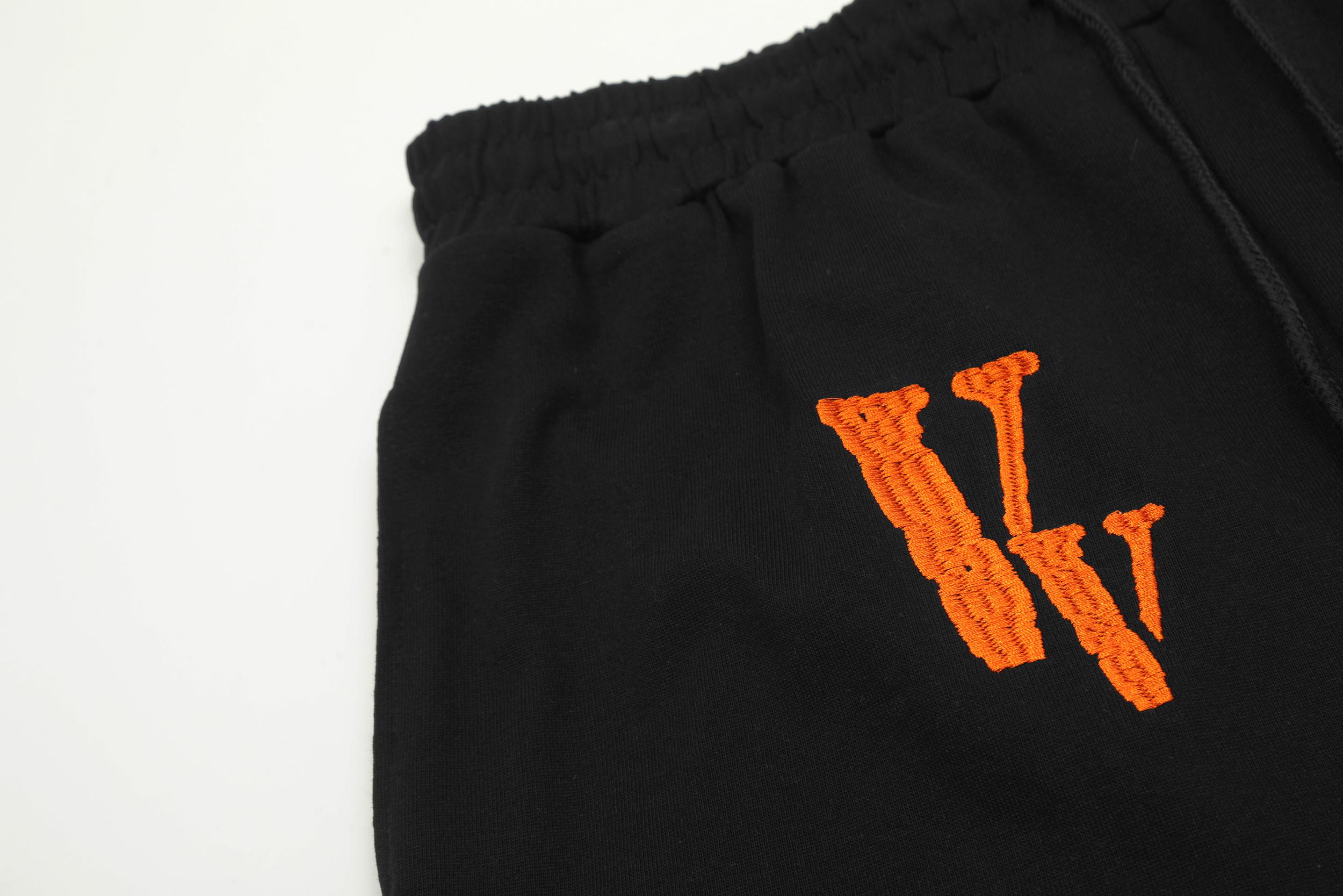 Шорты Vlone Accumulation Of Letters "Black" фото № 4