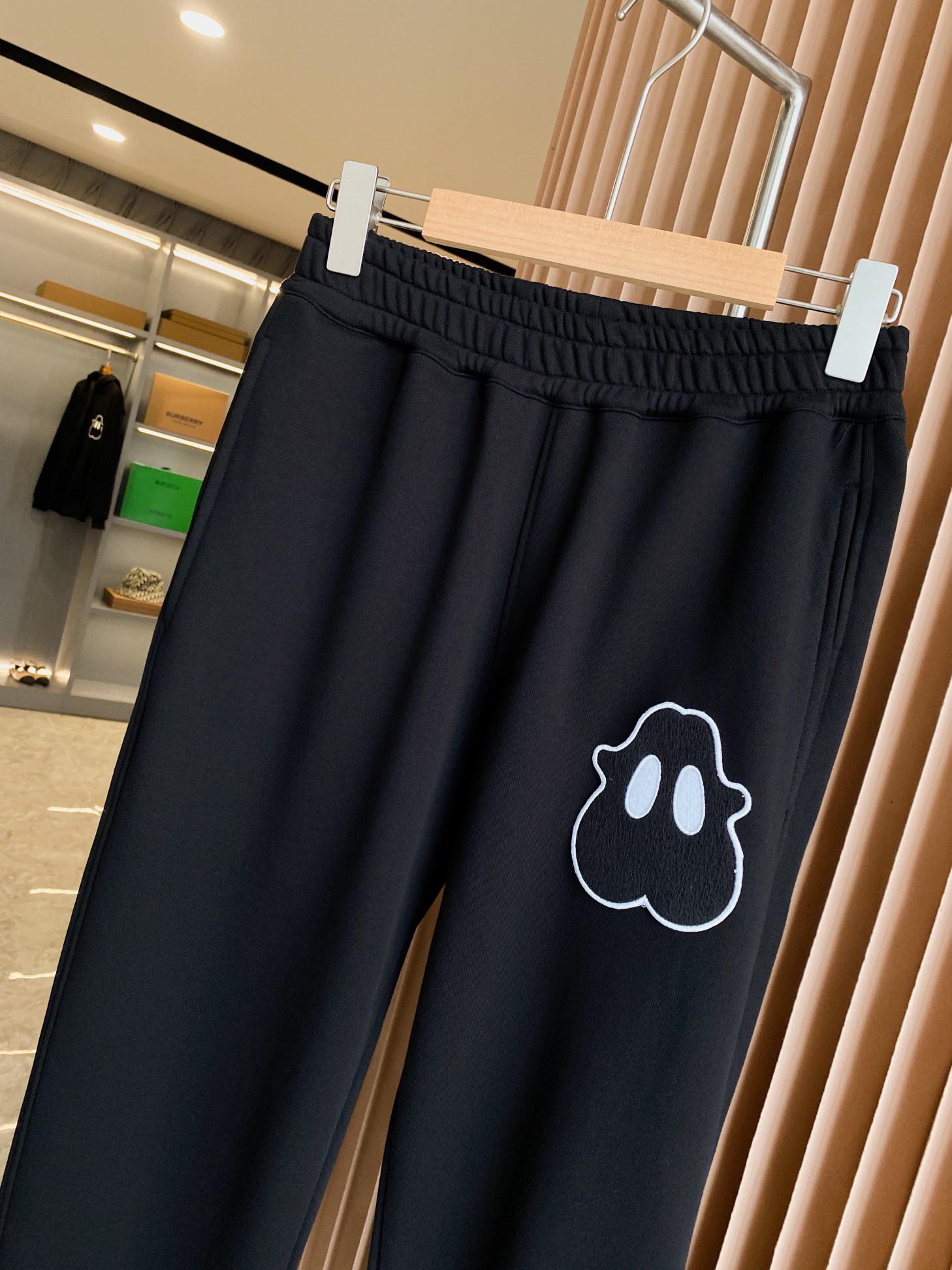 Штаны Burberry Frontside Black Ghost White Outline Big Eyes "Black" фото № 2