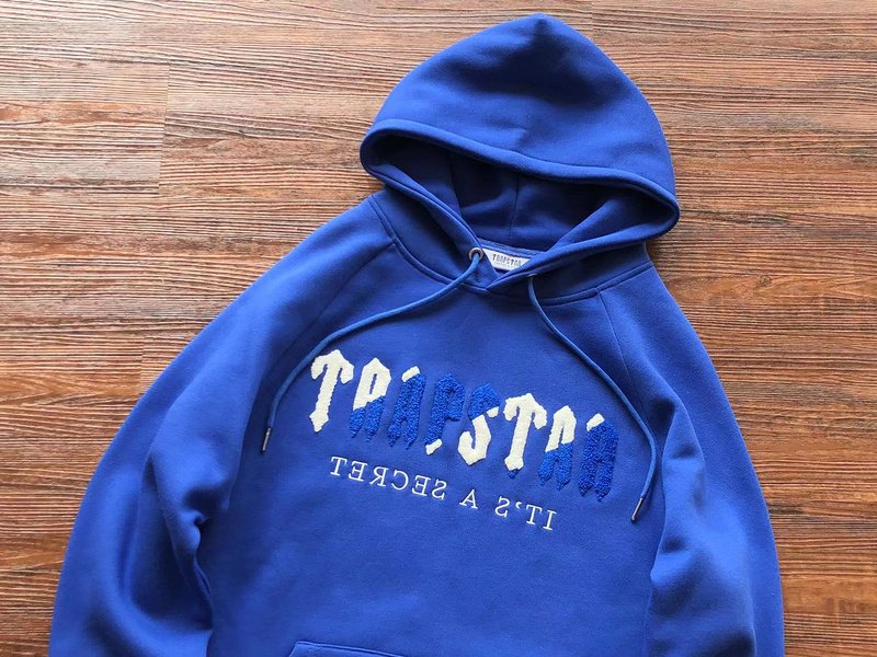 Худи Trapstar Big Logo Above Small Mirror Inscription It's A Secret "Blue" фото № 2