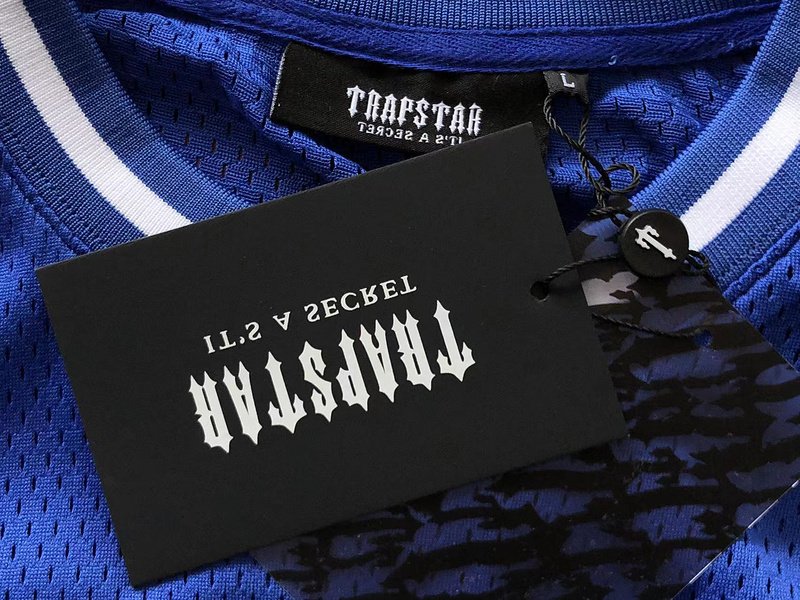 Майка Trapstar Logo And Edge Decorated By Stripes "Blue" фото № 7
