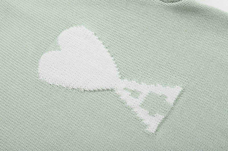 Свитер Amiri Large Logo - Heart And Letter "Mint" фото № 6