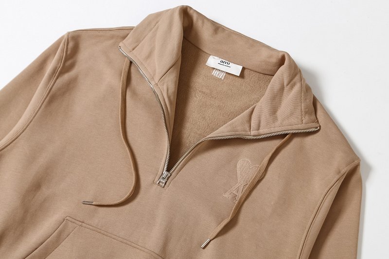 Свитшот Amiri With Collar And Logo ZIP "Brown" фото № 6