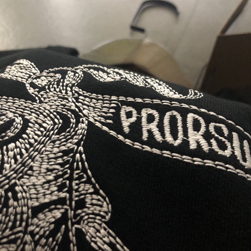 Свитшот Burberry With Embroidery "Black" фото № 3