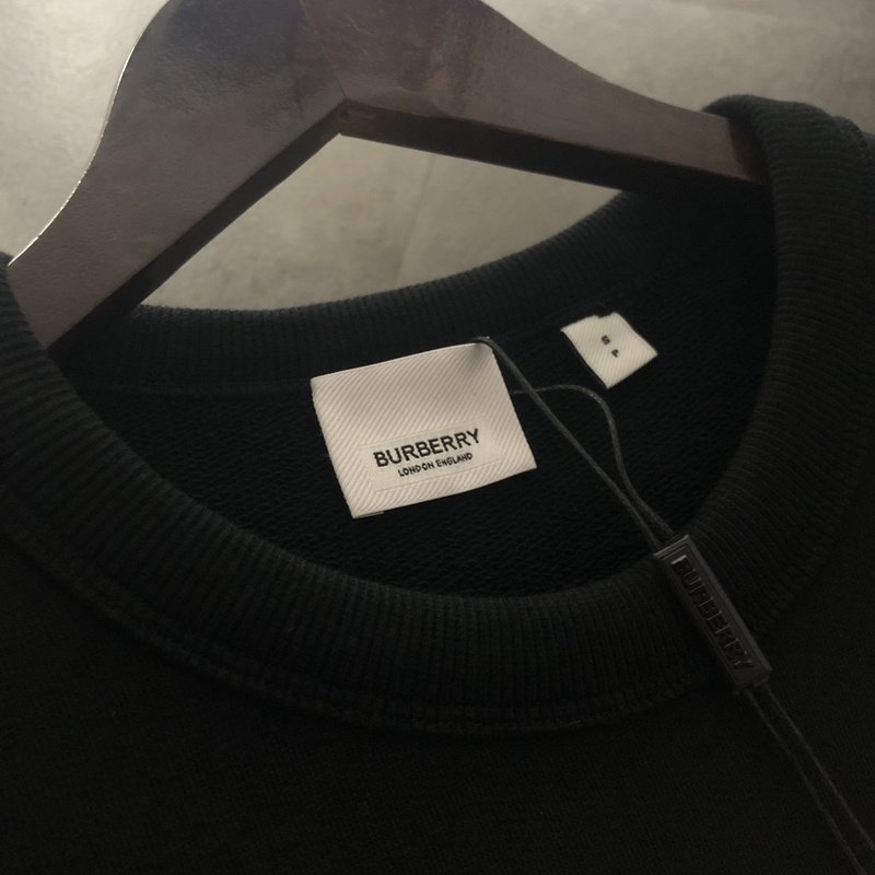 Свитшот Burberry With Embroidery "Black" фото № 7