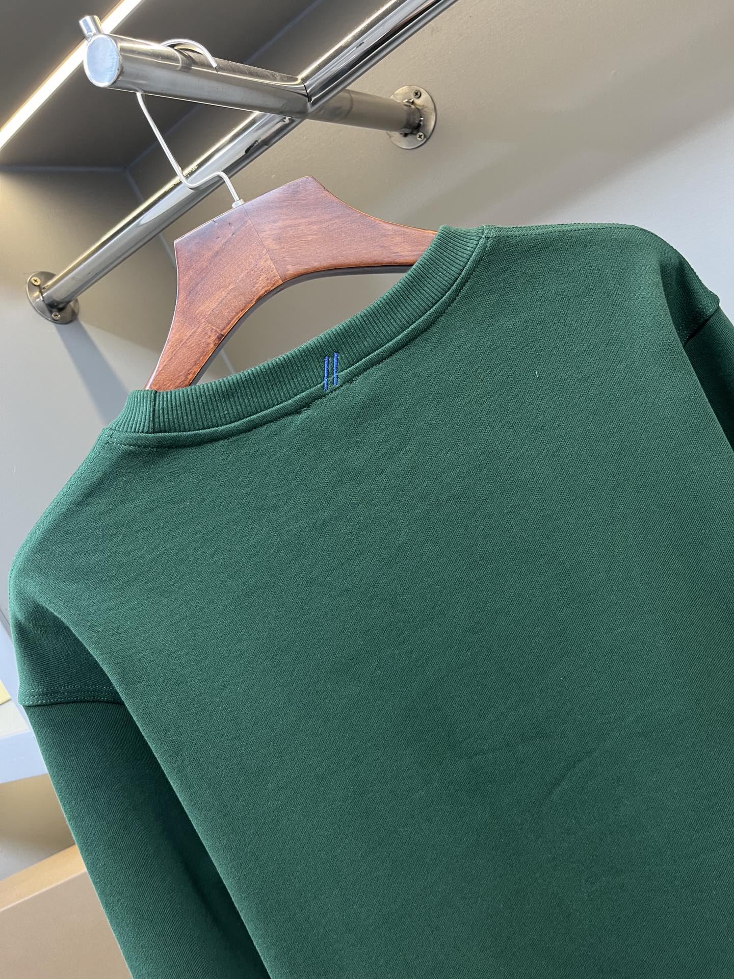 Свтишот Burberry Frontside Print On Stripe Warrior On The Horse "Green" фото № 6