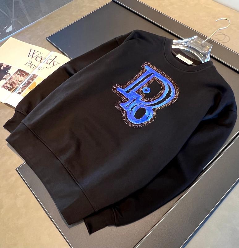 Свитшот Christian Dior Frontside Blue Logo Dior "Black" фото № 2