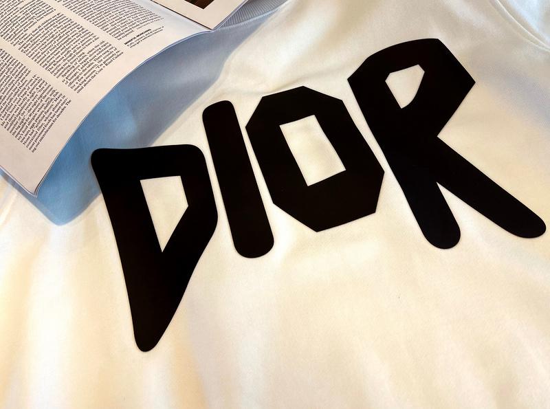 Свитшот Christian Dior Frontside Contrast Logo Dior "White" фото № 3