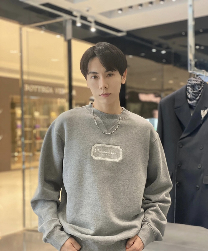 Свитшот Dior Brand Nameplate "Gray" фото № 4